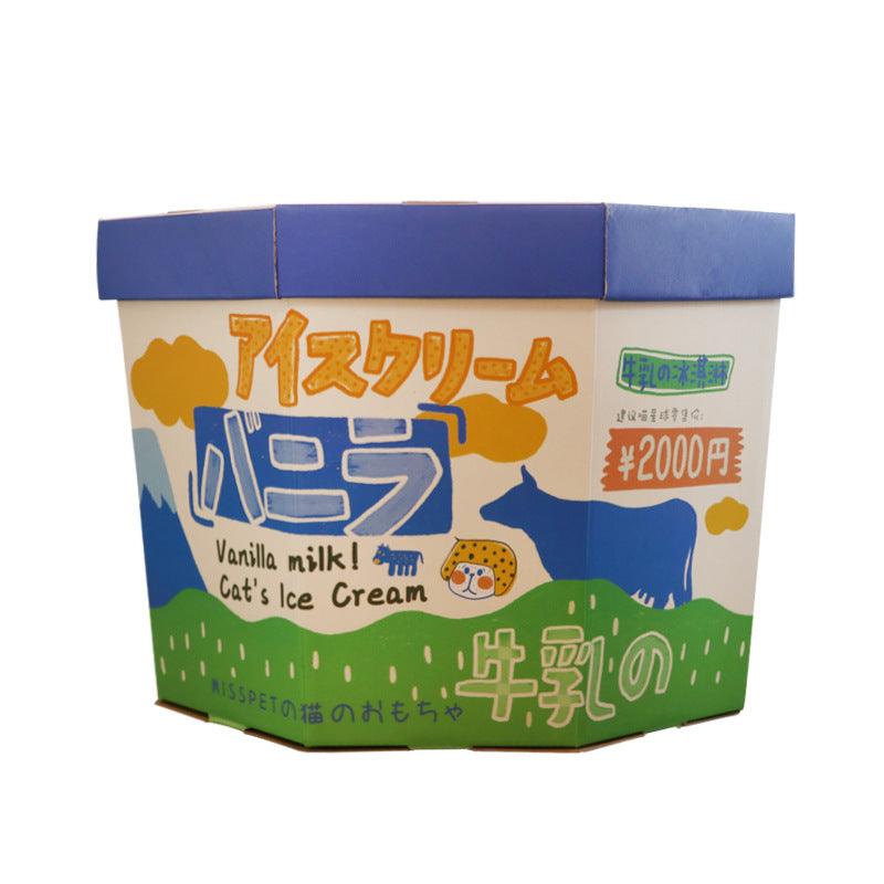 Blue Vanilla Milk cat house box product view – Blessed Paws