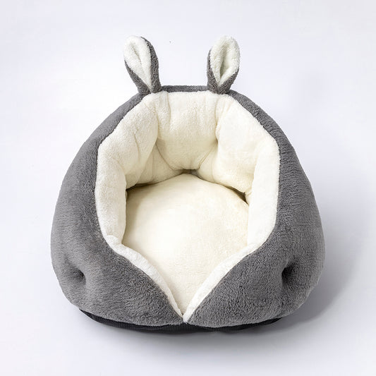 Bunny ear pet bed with soft round design for small dogs – Blessed Paws